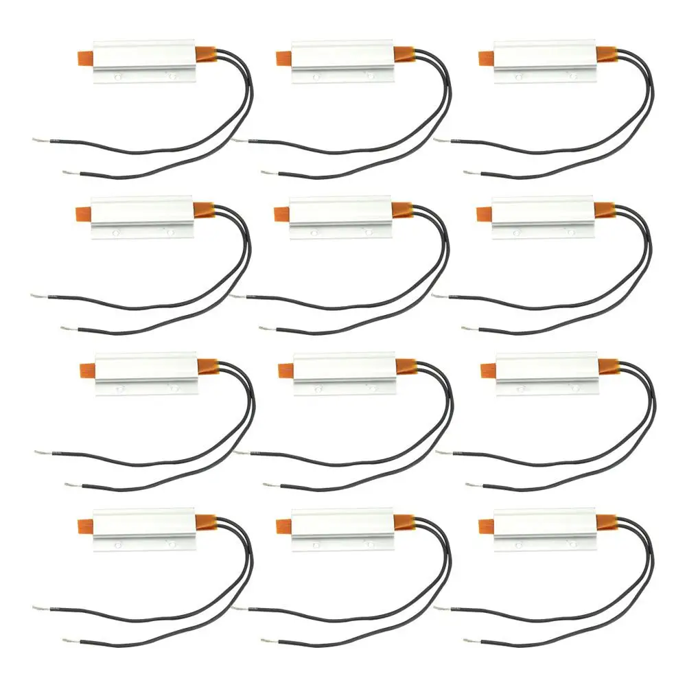 

60*28*7mm Aluminum Housing PTC Heating Element Plate Thermostatic Heater Eco-friendly