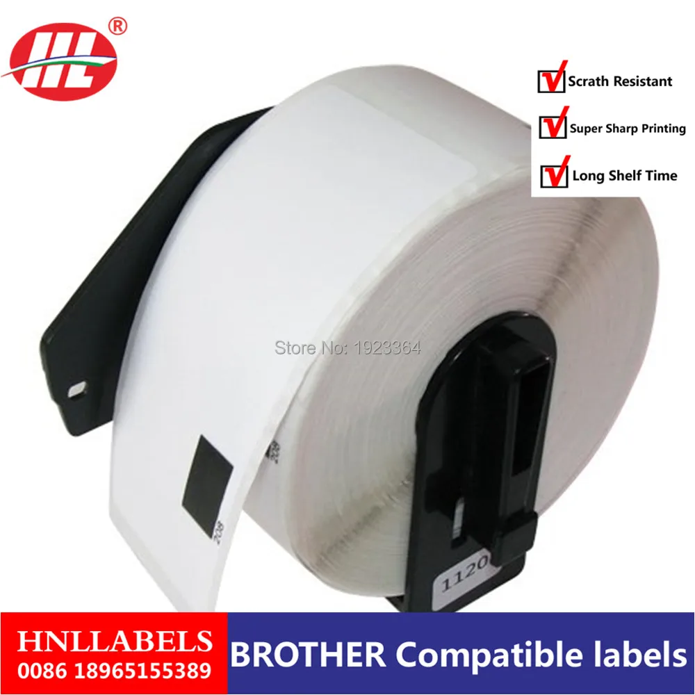 5 ROLLEN ETIKETTEN 38x90mm STANDARD für BROTHER P-touch DK-11208