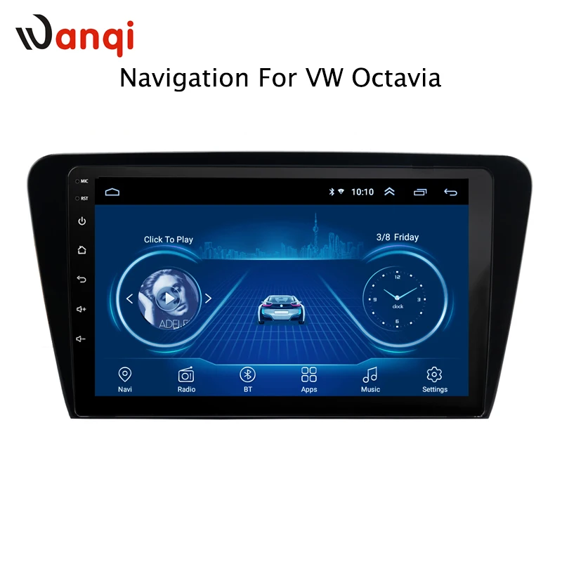 

10.1 inch For skoda octavia 2014-2018 android 8.1 full touch car dvd multimedia gps navigation system