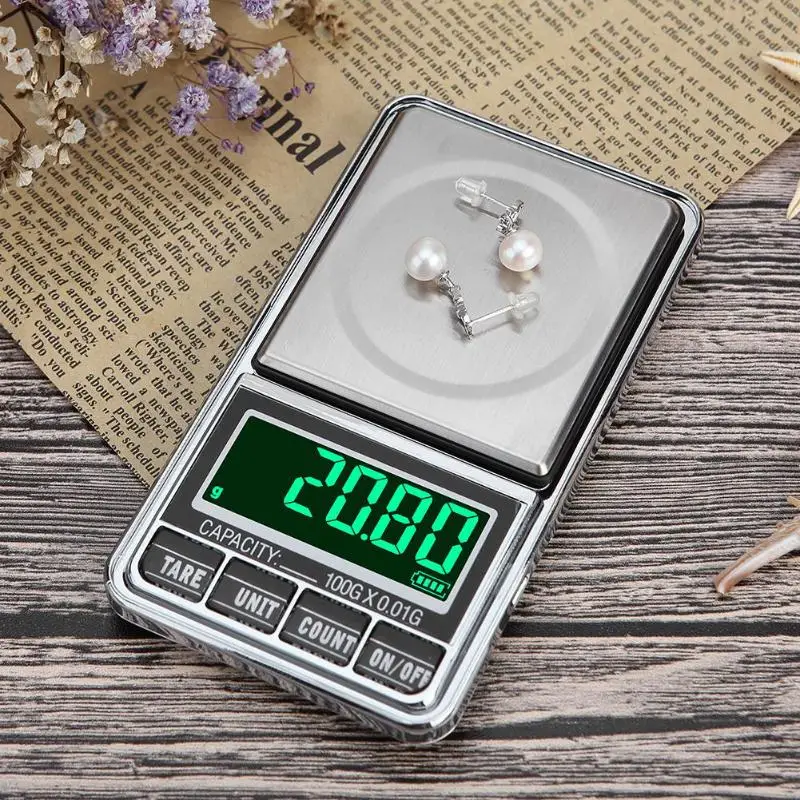 100g/200g/300g/500g X 0.01g Mini Pocket Digital Scale High Precision