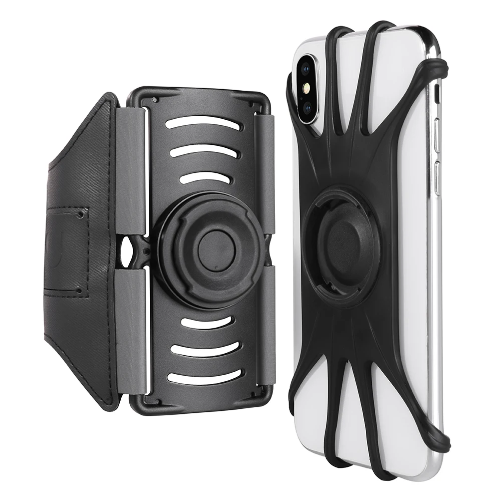 

360 Degree Rotatable Sports Wristband Cellphone Holder Running Cover Bags Phone Bag for Walking Jogging Running Hiking Cycling