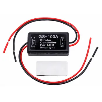 

2Pcs LED Flash Strobe Controller kit Flasher Module Brake Tail Stop Light 12/24V LED Tail Light Controller GS-100A