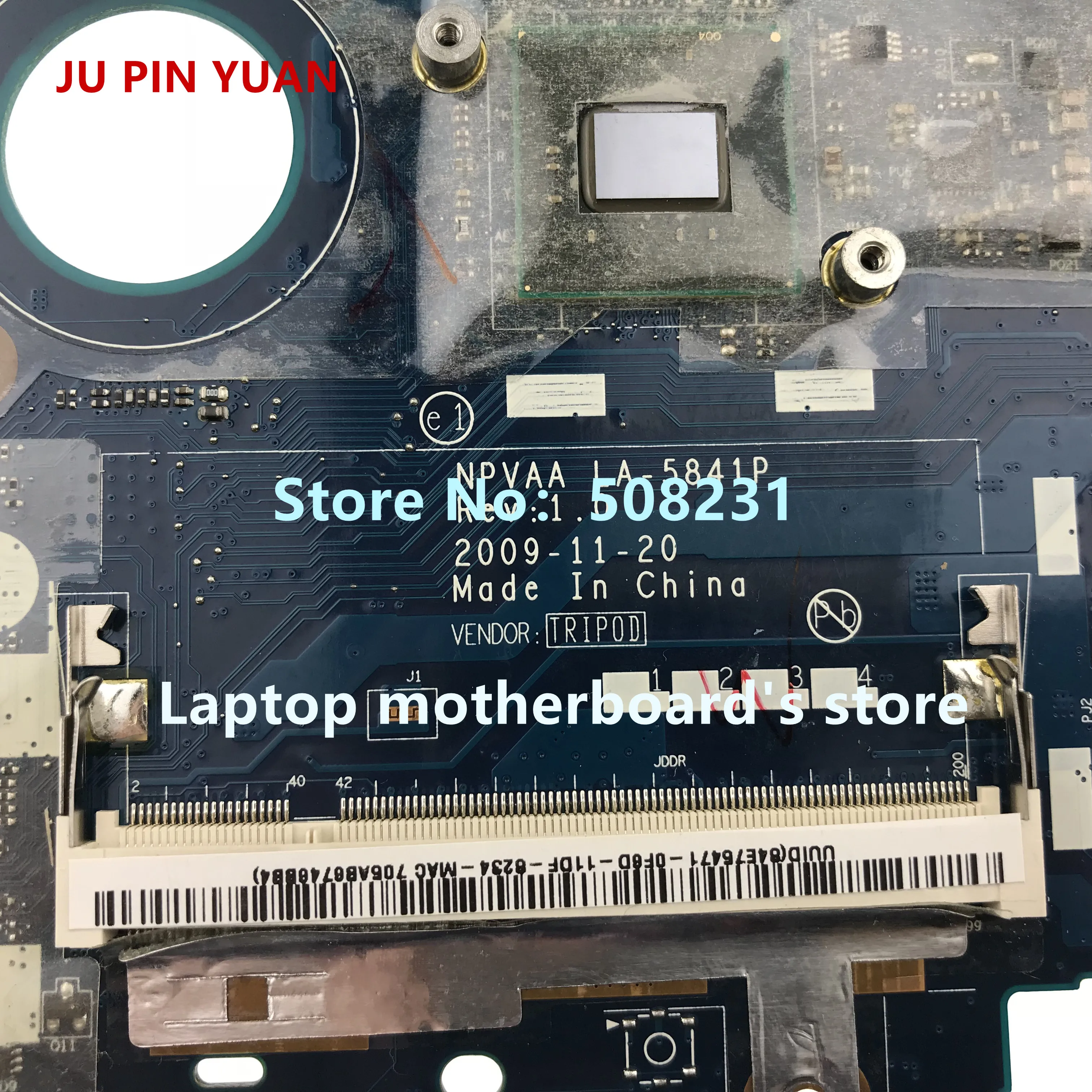 Mainboard para Toshiba Mini Nb300 Computador Portátil Placa-mãe com N450 Todas as Funções Totalmente Testado K000091060 La5841p Placa-mãe para notebook - Imagem 2