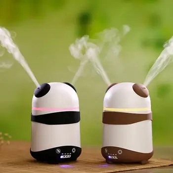 

Panda Double Spray Aromatherapy Machine Home Mini SUB Humidifier Cute Panda Shape Desktop Purifier Air Humidifier