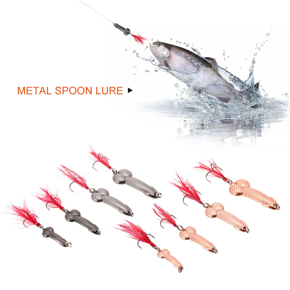 

3/ 7/ 11/ 15g Fishing Lure Black Gold Metal Spinner Spoon Lure With Reflective Feather Tail Artificial Bait Carp Fishing Tackle