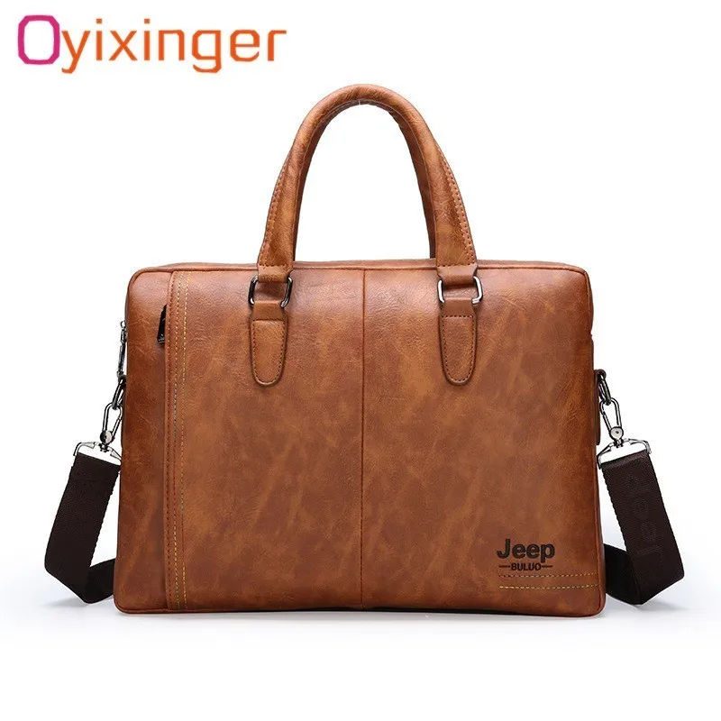 

2019 Men Briefcases Fashion Leather Men's Bags Messenger Bag Man Shoulder Bags Handbag Male Briefcase Tote Bag For Ipad Tablet