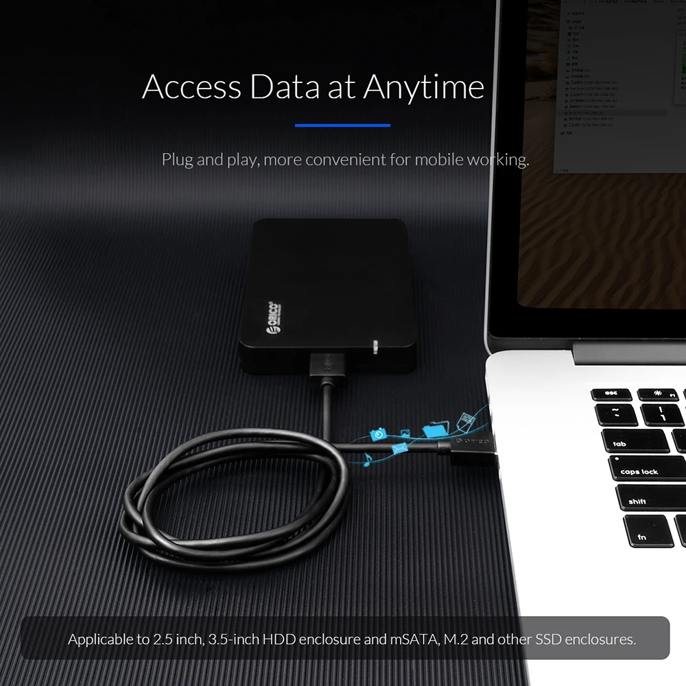 Высокоскоростной кабель передачи данных ORICO USB 3 0 Micro B на Type A для внешних жестких