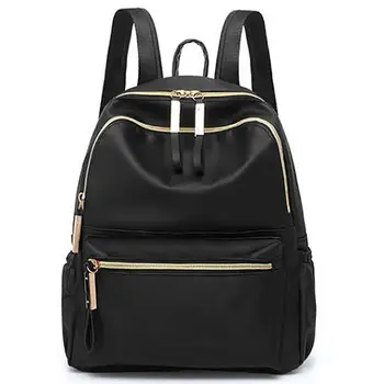 

Casual Multifunctional Women's Backpack Casual Black Waterproof Oxford Backpack Large Capacity Travel Backpack For Girls