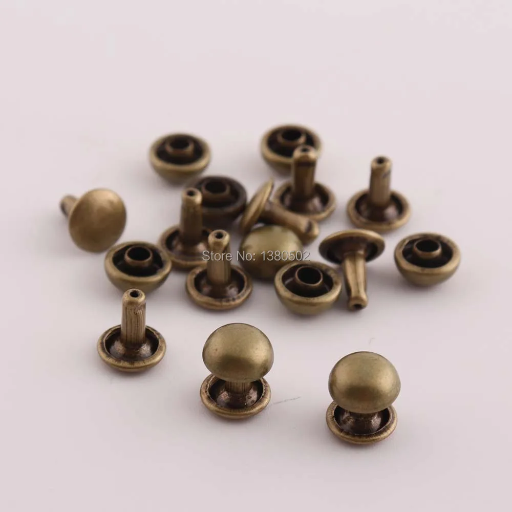 Buy 50sets/lot 7*9mm Metal Iron Bronze Color Double