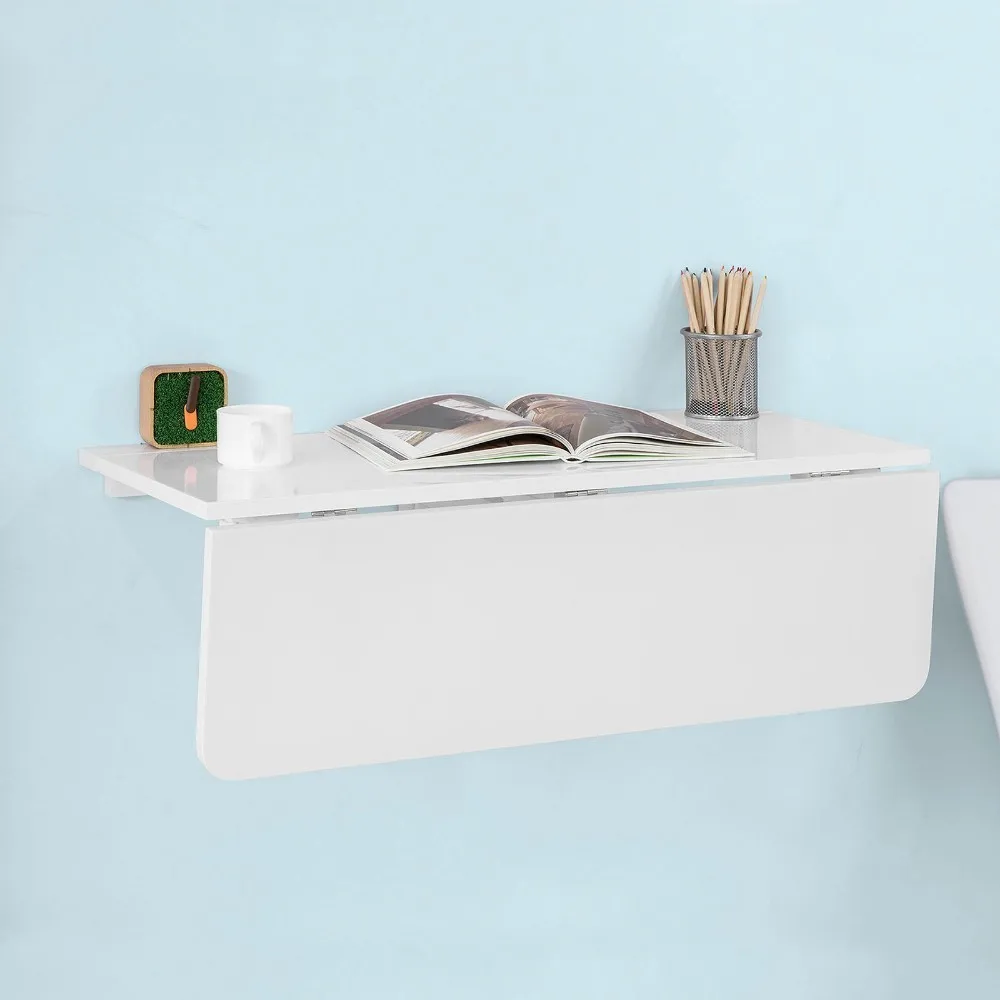 SoBuy FWT02 Folding Wall-mounted Drop-leaf Table, Kitchen & Dining Wood Table Children Desk
