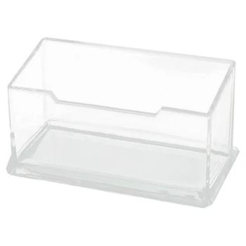 

Plastic Name Business ID Bank Card Stand Storage Holder Protective Cover, Transparent
