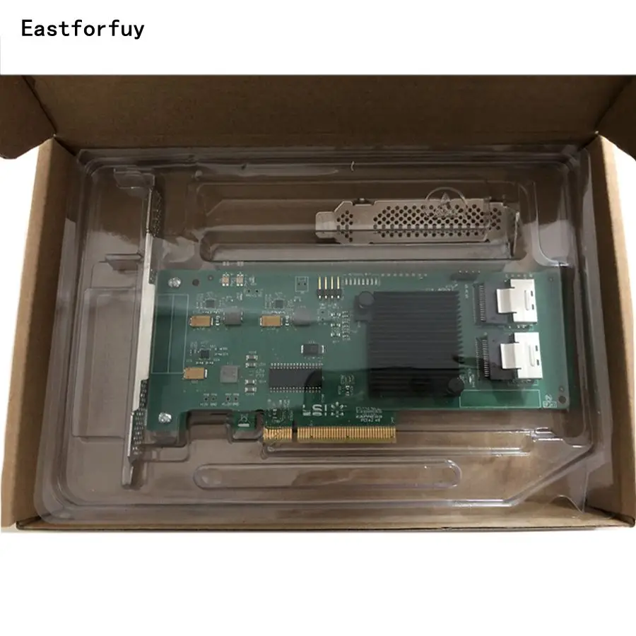 Eastforfuy Новый OEM LSI SAS 9211 8I 8 портов без RAID HBA JBOD SATA SFF8087 6 ГБ PCI E 2 0 X8 контроллер