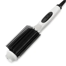 EAS-Hair Straightener Curler Comb 2 In 1 Straightening Curling Anti-Scald Comb Styler Straight Volumes Hair Beauty Tool Fm88 EAS-Hair Straightener Curler Comb 2 In 1 Straightening Curling Anti-Scald Comb Styler Straight Volumes Hair Beauty Tool Fm88