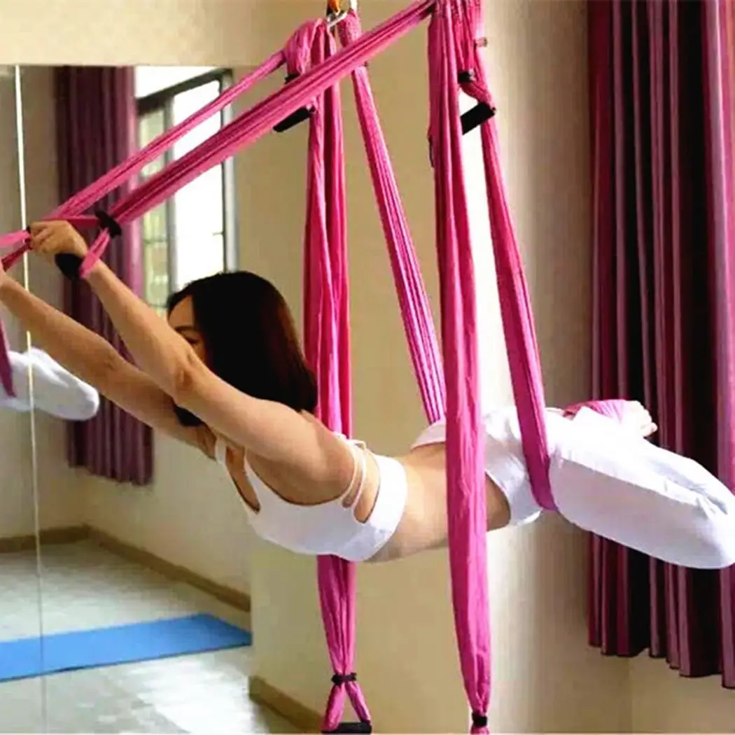 

Anti-Gravity Aerial Yoga Hammock Pilates Aerial Random Flying 200 kg Swing Traction Gym, Home, Equipment