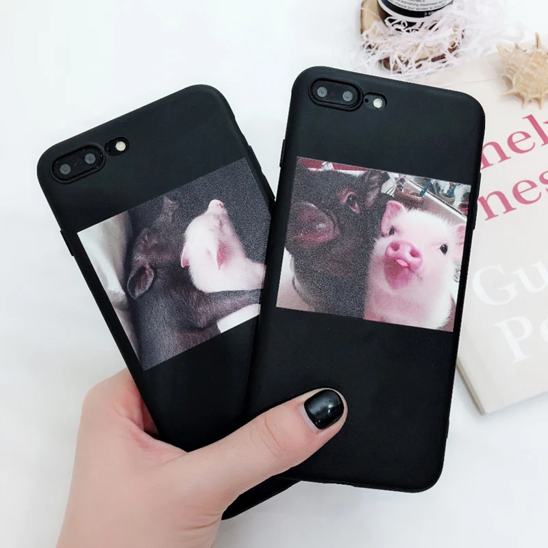 Lovebay силиконовый чехол с милой Свинкой для iPhone 11 Pro X XR XS Max 6 6s 7 8 Plus 5 5S SE мягкий чехол для телефона TPU задняя крышка для iPhone 7