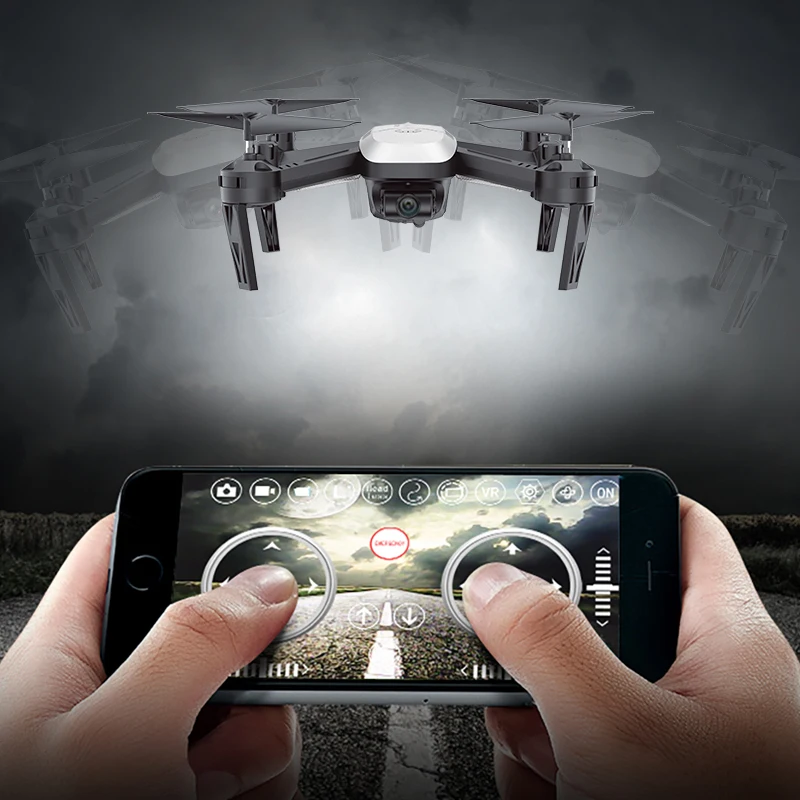 Радиоуправляемый Дрон SMRC T6 S8W квадрокоптер wifi FPV прямая передача 2MP широкая HD