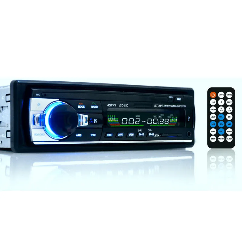 

12V Car Audio Bluetooth In Dash Aux Input SD USB MP3 FM Radio Player