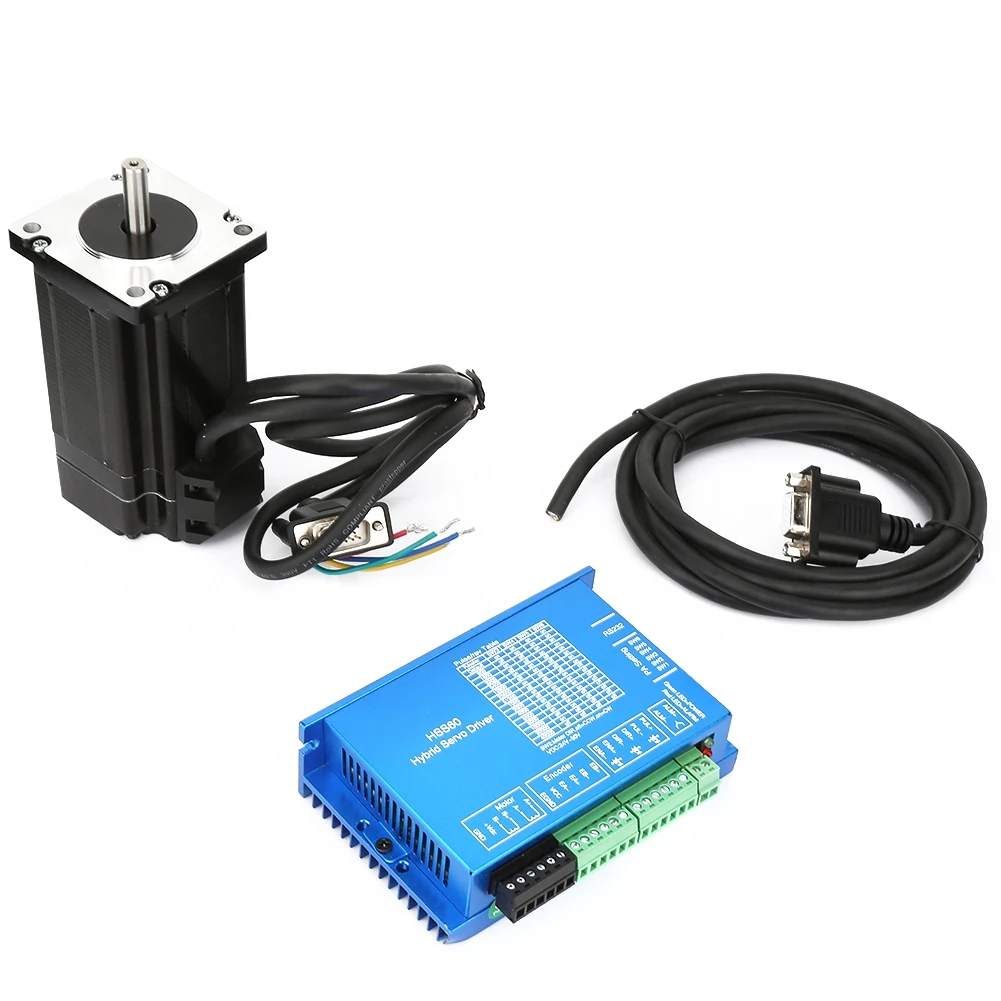 

200W 36V HSS60 Stepper Motor Hybrid Servo Driver 60HSE3N-D25 Nema 25 Closed-loop 3N.m Programming Line Driver Stepper Motor