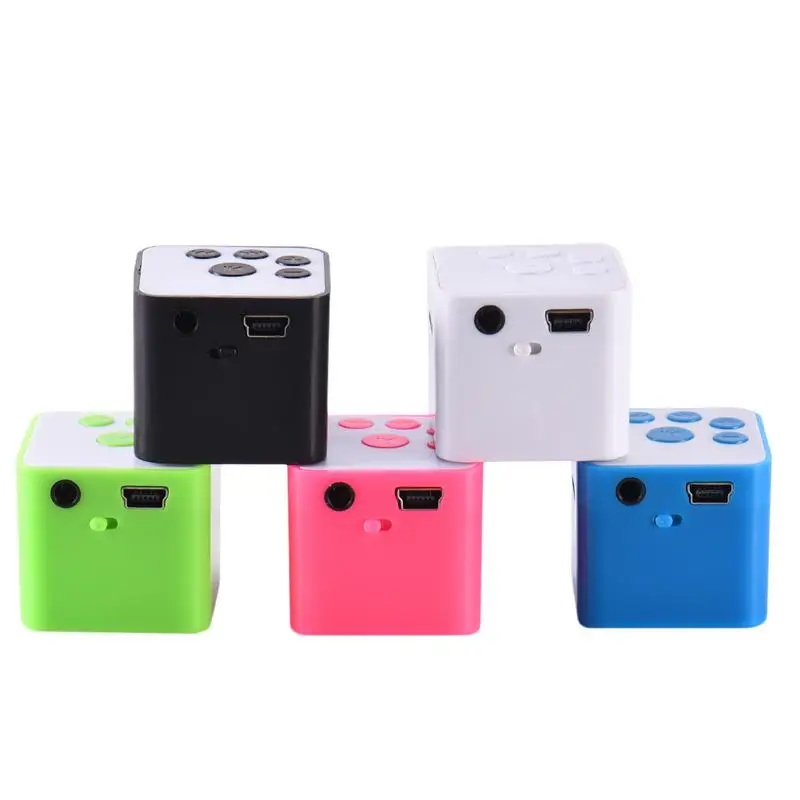 

Portable Mini Speaker With Handfree Mic MP3 Music Player Key Control Outdoors Sports Climbing Mini Speaker Support 32GB TF Card