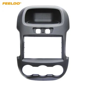 

FEELDO 2Din Car Stero Radio Dash Frame Fascia for Ford Ranger 2011-2015 Panel Face Plate Bezel Trim Mount Kit#999