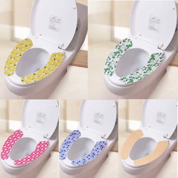 

1 Pair Portable Warm Soft Non-woven Fabrics Toilet Lid Pad Home Decoration Bathroom Closestool Seat Cover Toilet Seat Cover