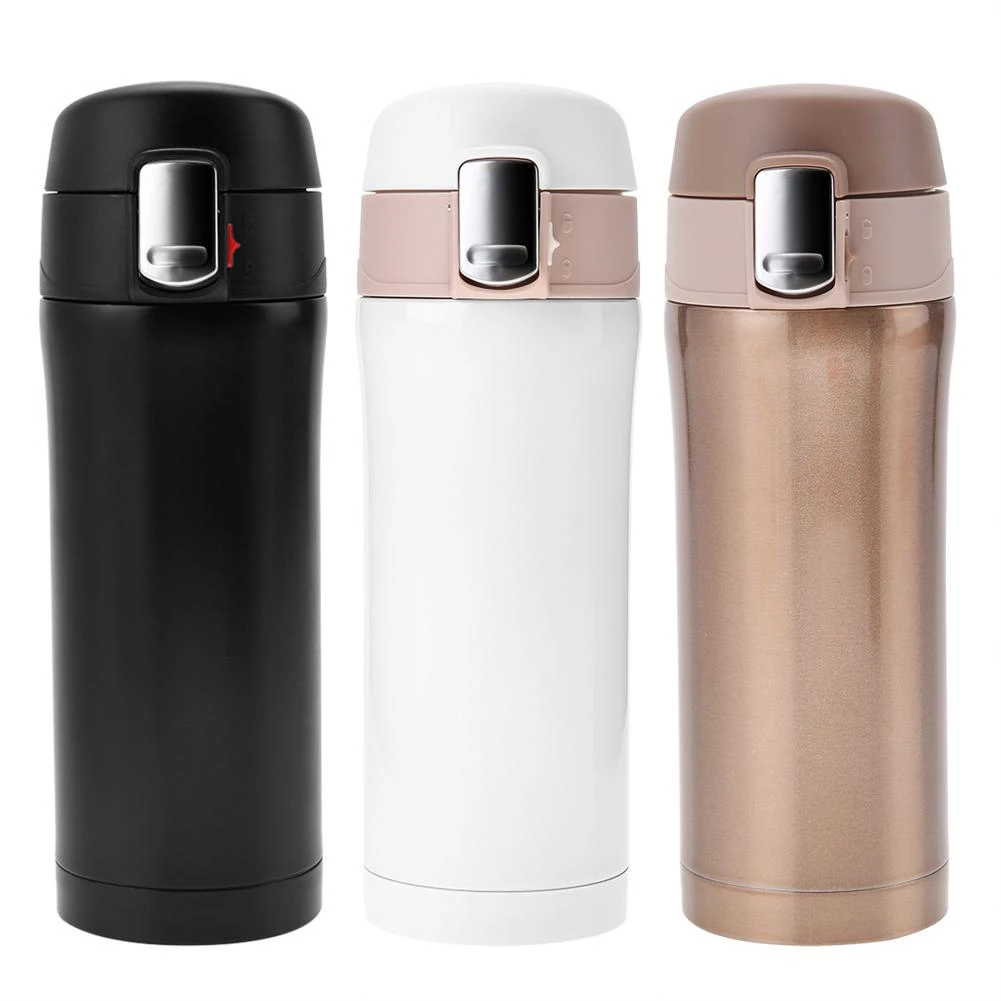Water Thermos Bottle Coffee Travel Mug Tumbler Insulated Stainless Steel Tea Cup