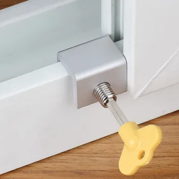 

Baby Safety Locks Set Kids 6 Sets Aluminum Alloy Sliding Door Window Restrictor Security Protection Locks Stoppers with Keys