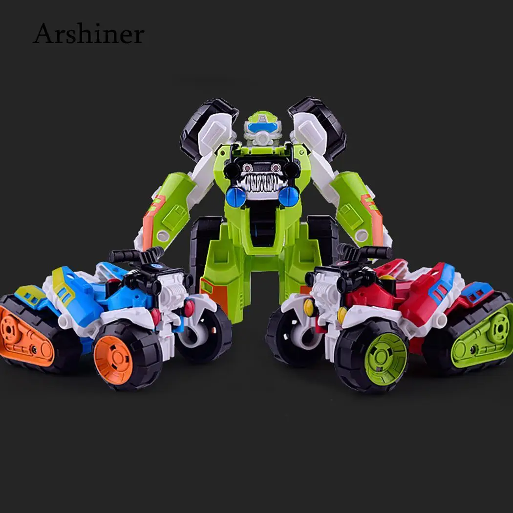 Toy Deformation Robot Car Innovative Random Cartoon Model Transformative Children