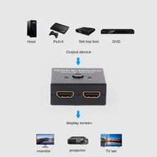 HDMI переключатель для Xbox PS4 PS3 Blu-Ray плеер 2 входа 1 выход HDMI разветвитель поддерживает 4K 2K 3D 1080P HD штекер