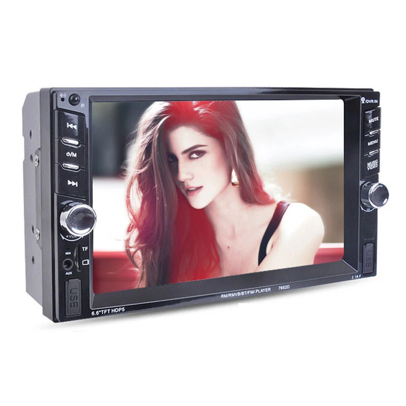 

2 Din 6.6 inch Lcd Press Screen 12V Autoradio Car Radio Auto Radio Audio Player Mirror Link Bluetooth Rear View Camera