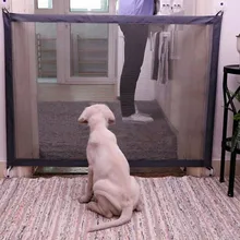 Dog Gate Portable Folding Safe Guard Protection Safety Products Mesh Magic Pet Gate For Dogs Baby Safe Guard Children Baby Fence Dog Gate Portable Folding Safe Guard Protection Safety Products Mesh Magic Pet Gate For Dogs Baby Safe Guard Children Baby Fence
