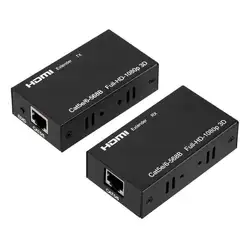 ALLOYSEED 60 м HDMI Extender 1080 P 3D приемник передатчик RJ45 Ethernet конвертер