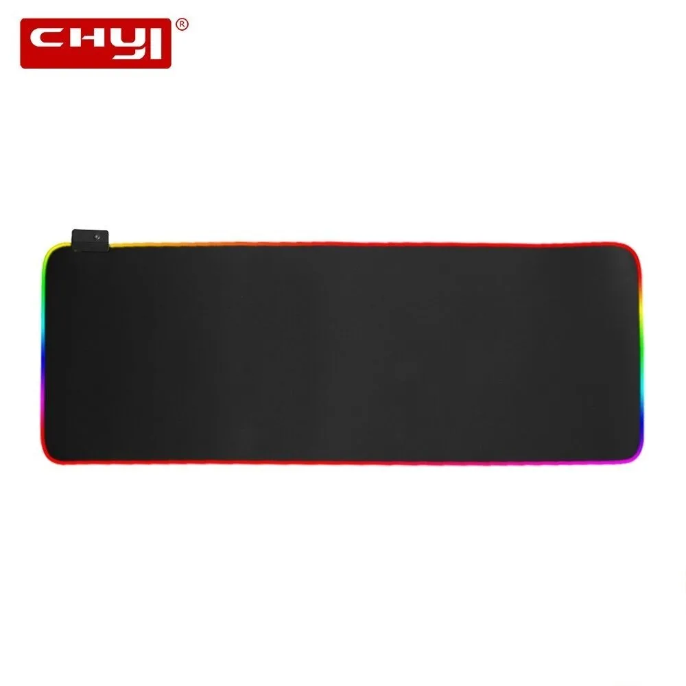 

CHYI RGB Mousepad, Hard Surface, Waterproof, Colorful LED Lighting Gaming Mouse Pad Mat for Computer Laptop Noteb