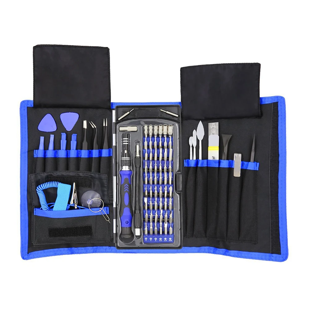 

Powstro 81 in 1 Phone Repair Tools for iPhone Tablet PC 81 pcs Phone Repairing Tool 54 Bits Torx Magnetic Screwdriver Set