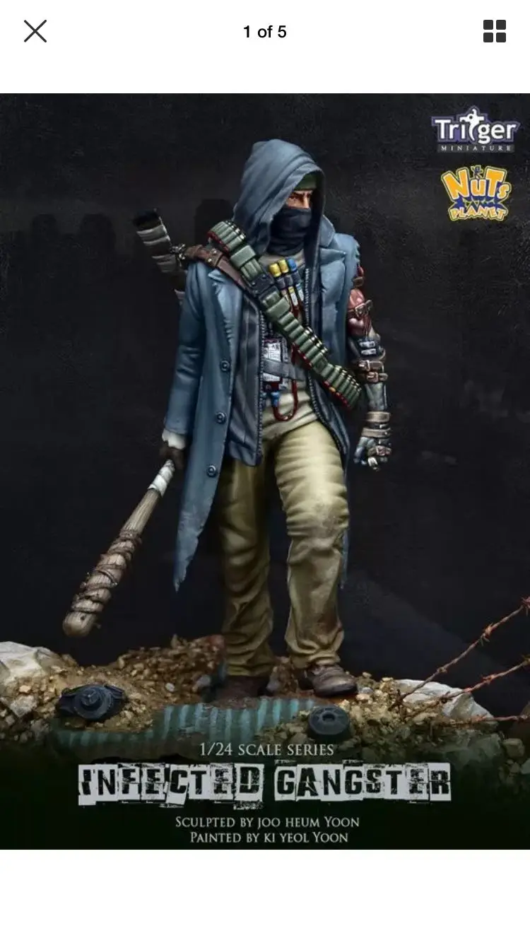 

75mm,1/24 Resin kit Science fiction warrior model kit G121D