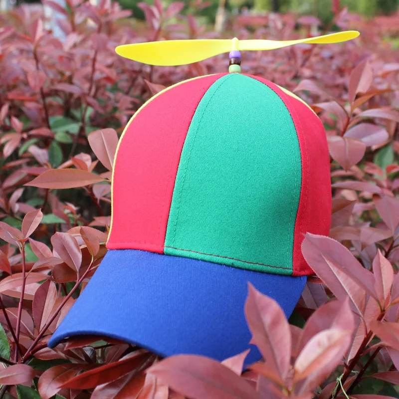 Creative Summer Funny Men Snapback Cap for Parent child Multicolor Propeller Baseball Hat Women Outdoor Hat Detachable 5