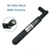 LEORY WiFi антенна c разъемами RP SMA мужская плоская весло 2,4 г 5,8 Г антенны с высоким коэффициентом усиления 8dBi с SMA штекерным разъемом для модемного маршрутизатора
