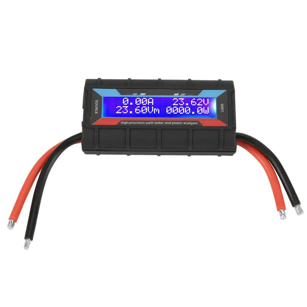 

130AMP Watt Meter Solar Wind Power Analyzer LCD Electricity Monitor Volt Tester