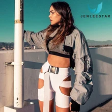 Школьная сумка Пряжка ремень сексуальные шорты для бега уличный стиль Короткие с высокой талией Леггинсы эластичные дышащие самовыращивание