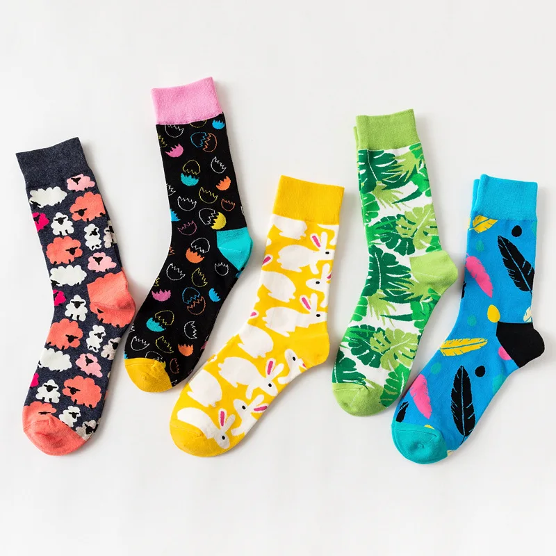 

2019 New Style Cross-Border for Colorful Socks Easter Eggs Series Movement Socks