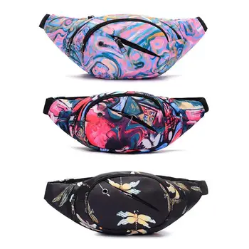 

NEW Fashion Unisex Decorative Pattern Waist Bag Gym Fitness Bag Chest Package printed Drop Shipping