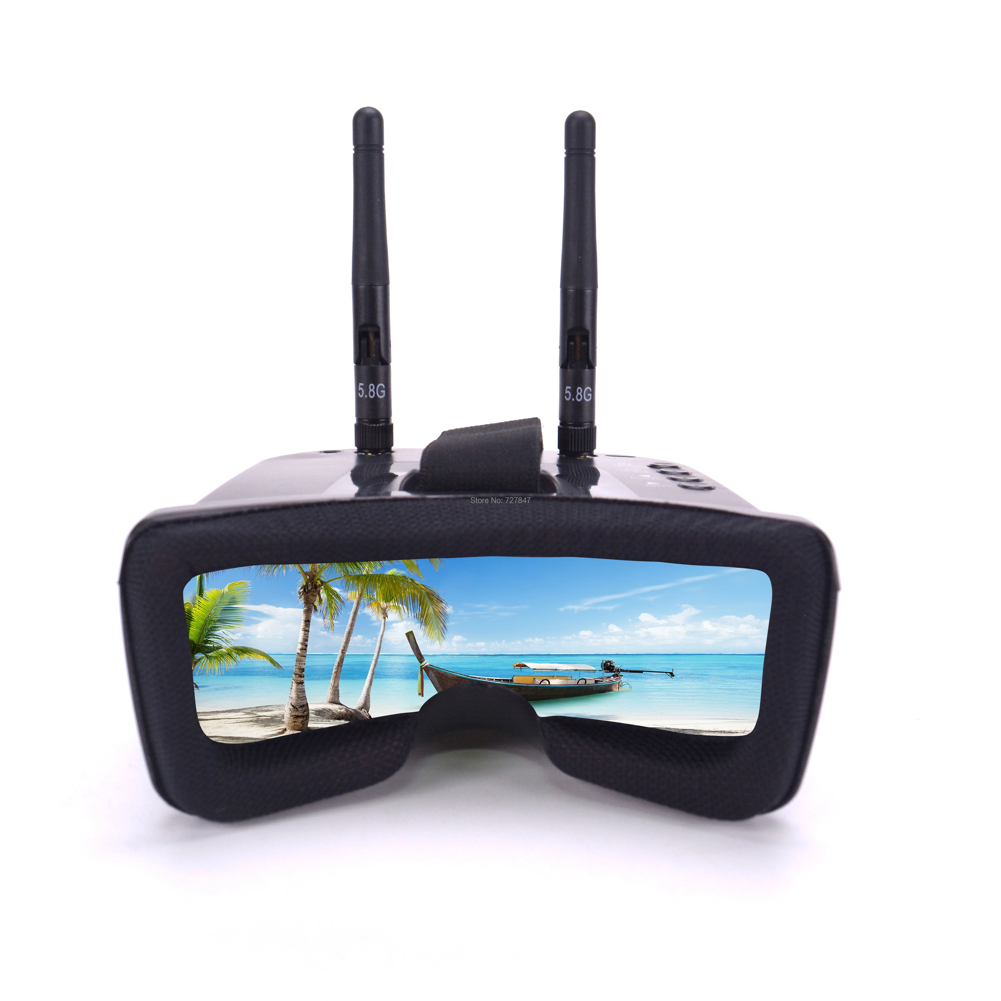 Мини FPV очки 3 дюйма 480*320 дисплей 5 8G 40CH автопоиск со встроенным аккумулятором 7 в 1200