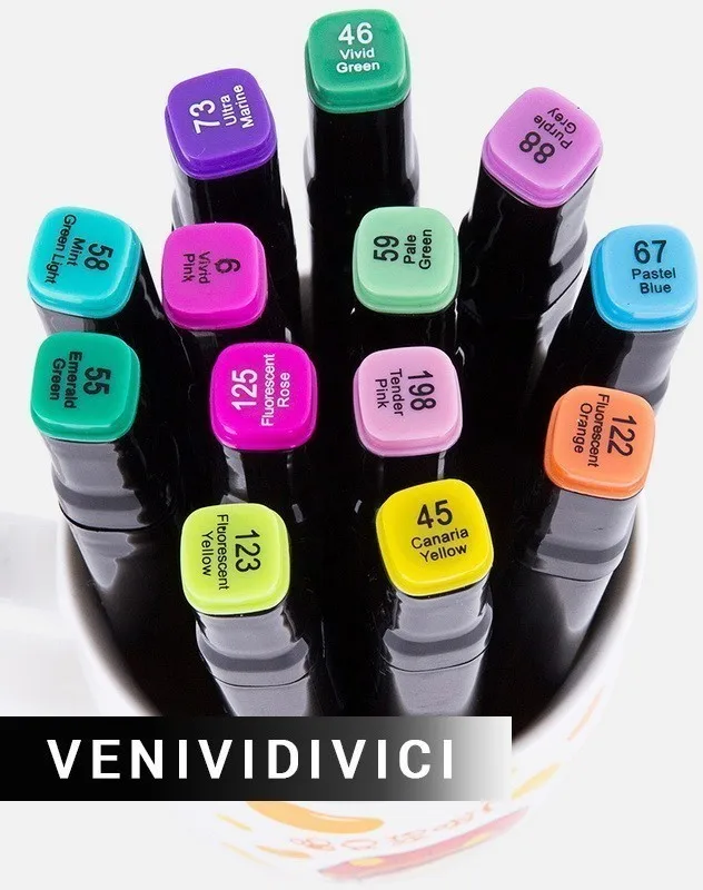 

Best Marker pen set color student anime multiple colour painting design special alcohol oily double-head brush
