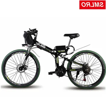 

26 Inch Folding Electric Mountain Bike 48v Lithium 500w Smart Electric Bicycle Battery Power Instead Of Walking Ebike