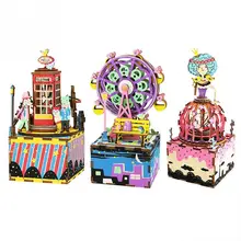 Детская деревянная музыкальная игрушка подарок для детей развивающие игрушки DIY музыкальный игрушечный часовой механизм детская музыкальная игрушка скрученный подарок для детей