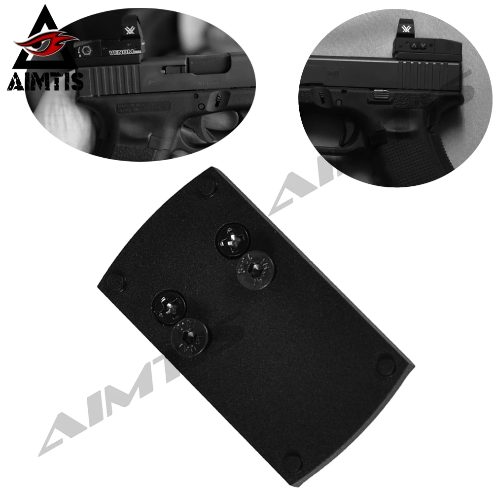 

Optics Glock 17 19 22 Reflex Sight Mount Adapter Plate for Sightmark Burris Vortex Micro Red Dot Scope Mount Base for Glock