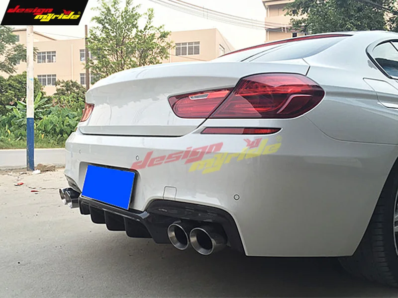 F06 диффузор для губ M6 Стиль карбон BMW F12 M Sport задний бампер 640i 640d 650i 650d 2012