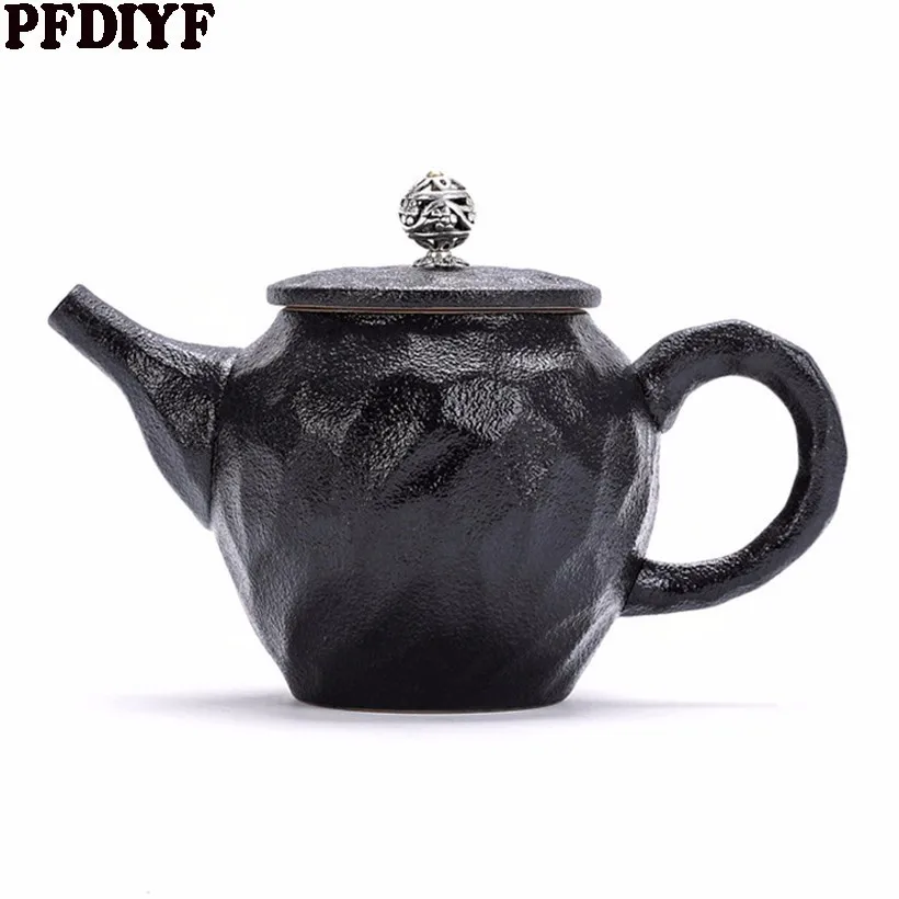 High quality Hammer Ceramic Teapot Heat resistant Insulation Health