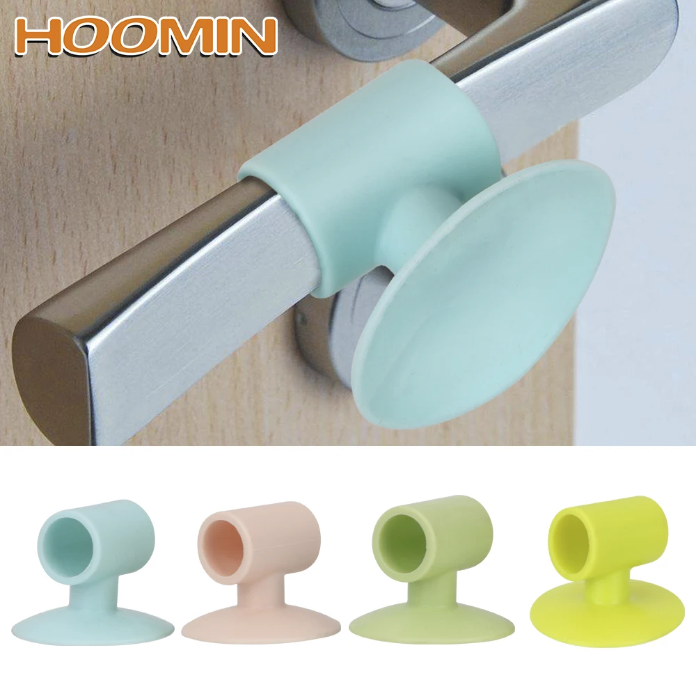 

HOOMIN Crash Pad Protector Door Handle Wall Bumper Self Adhesive Wall Mute Silencer Guard Rubber Stopper