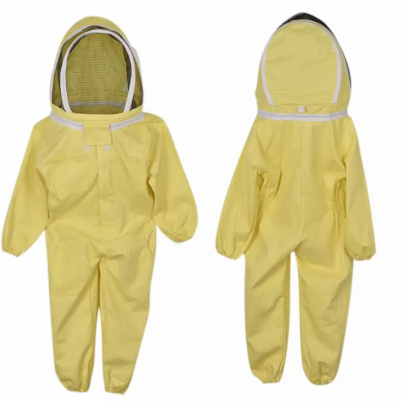 

120-130cm For Child Cotton Full Body Beekeeping Clothing Hat Clothes Jaket Protective Beekeeping Suit Beekeep Bee Suit Equipment